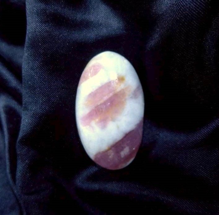 紅寶石英 戒面 裸石 包邊 鑲嵌 水晶 礦石 編織 纏繞