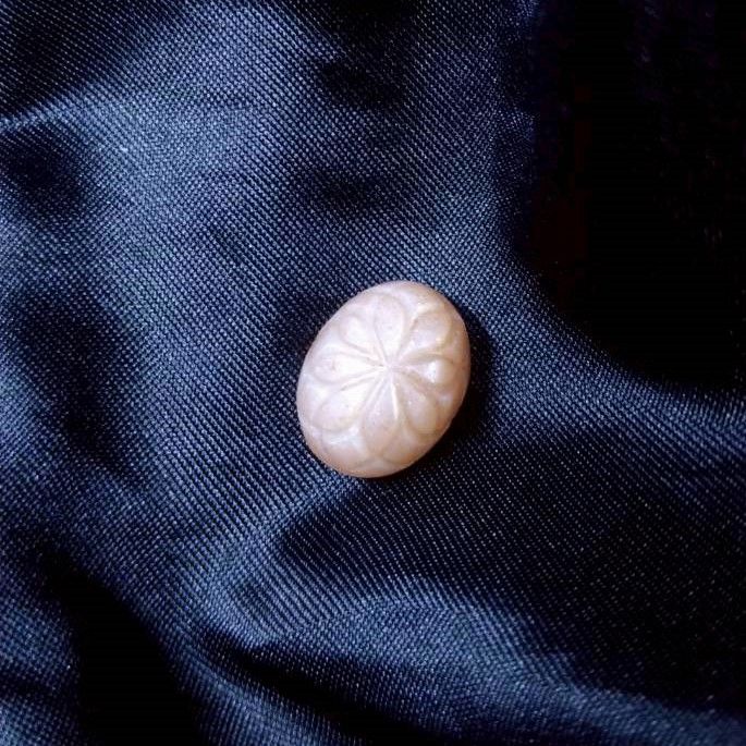 橙月光 戒面 裸石 包邊 鑲嵌 水晶 礦石 編織 纏繞