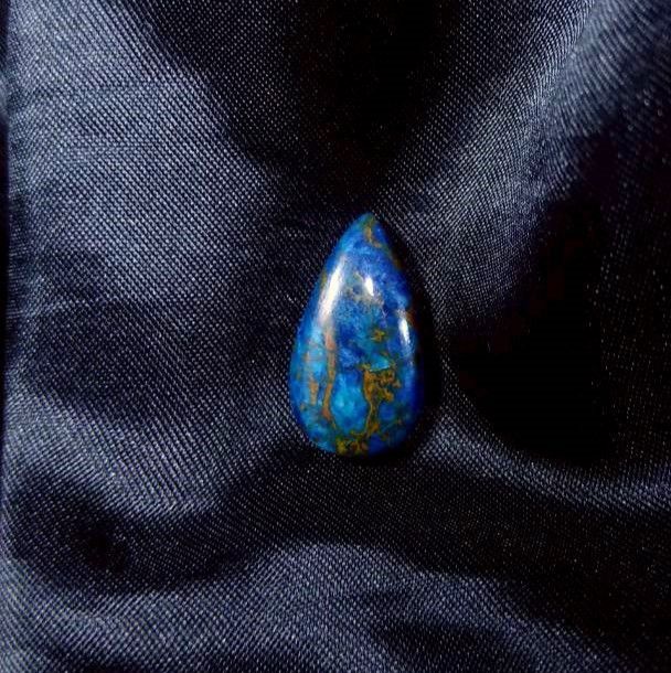 藍銅礦 戒面 裸石 包邊 鑲嵌 水晶 礦石 編織 纏繞