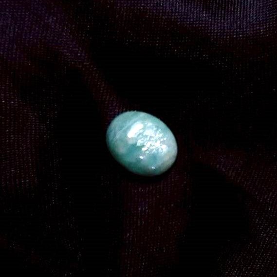 天河石 戒面 裸石 包邊 鑲嵌 水晶 礦石 編織 纏繞