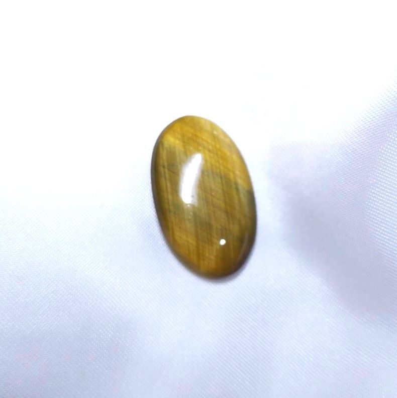 黃虎眼 戒面 裸石 包邊 鑲嵌 水晶 礦石 編織 纏繞