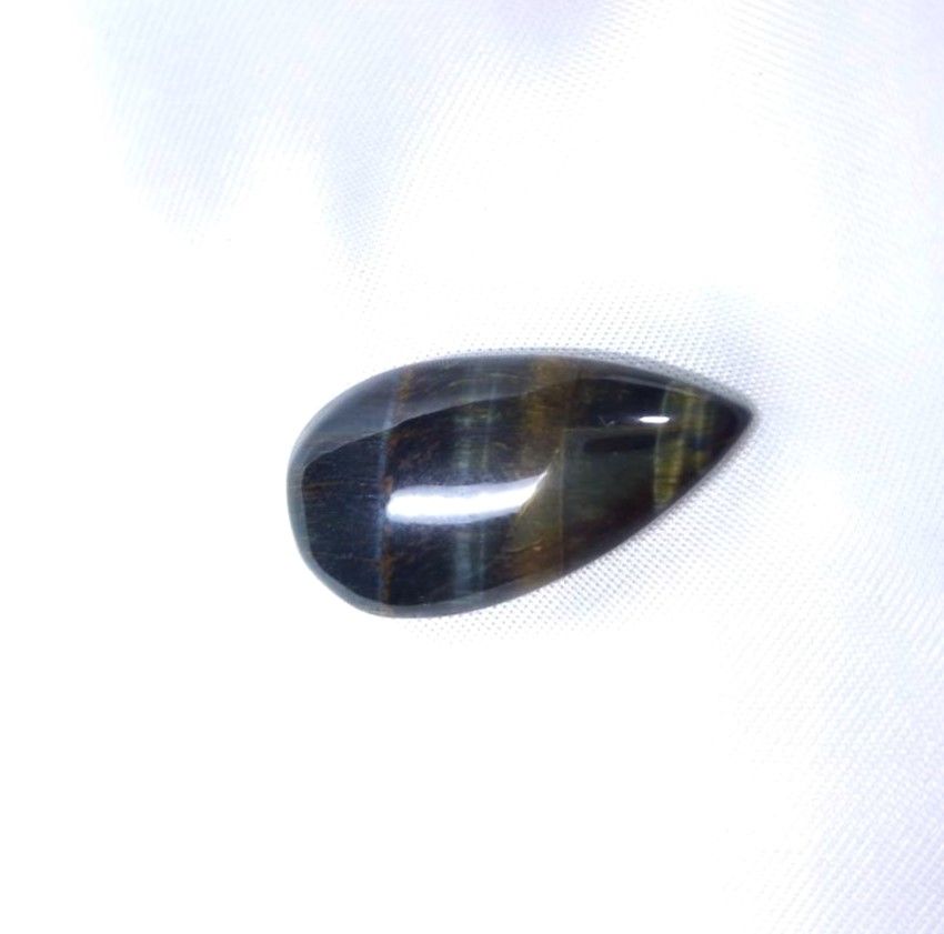 藍虎眼 戒面 裸石 包邊 鑲嵌 水晶 礦石 編織 纏繞