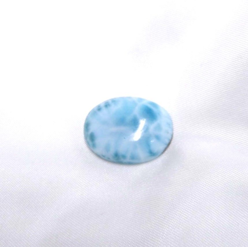 拉利瑪 海紋石 Larimar 戒面 裸石 包邊 鑲嵌 水晶 礦石