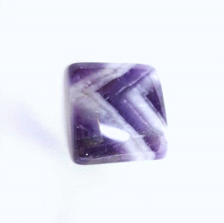夢幻紫水晶 戒面 裸石 包邊 鑲嵌 水晶 礦石 編織 纏繞