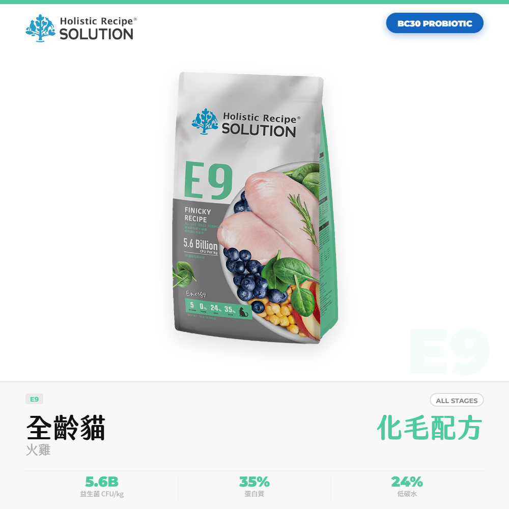 耐吉斯 Solution 無穀貓飼料 幼母貓糧 火雞 低碳高蛋白 化毛腸胃保健 E9｜NGS_26E2A9E1