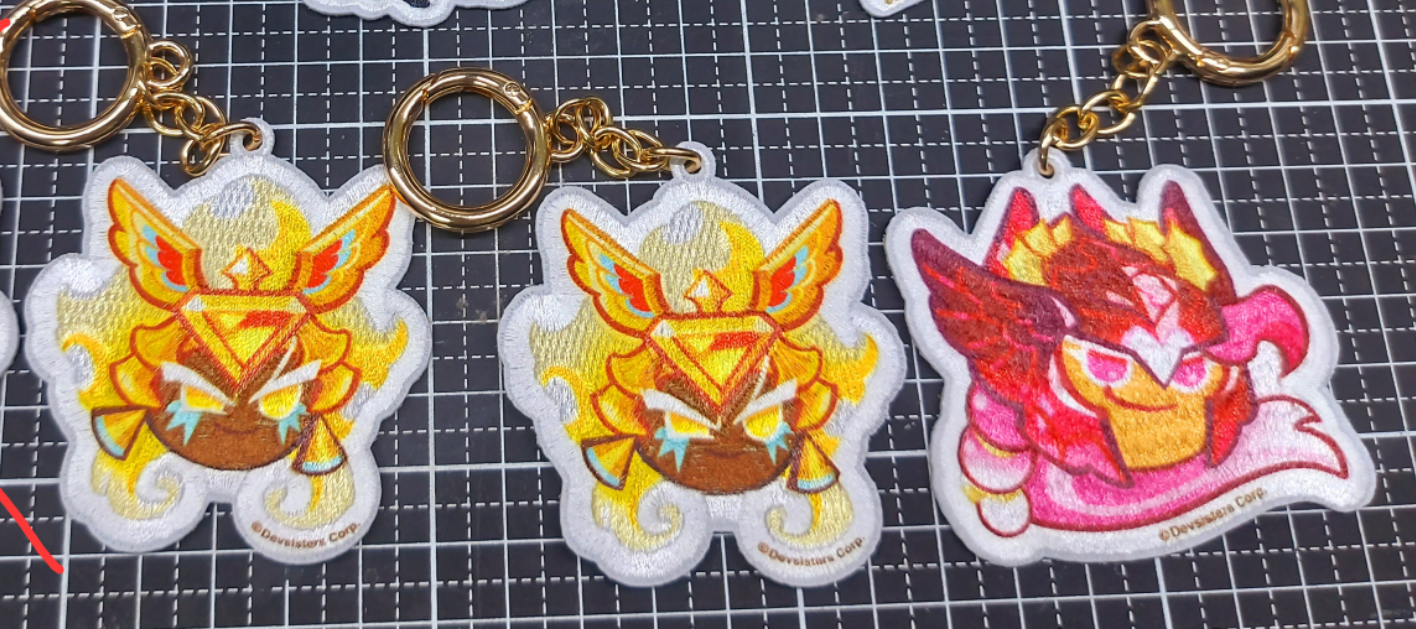 薑餅人王國 茶與布朗 刺繡吊飾