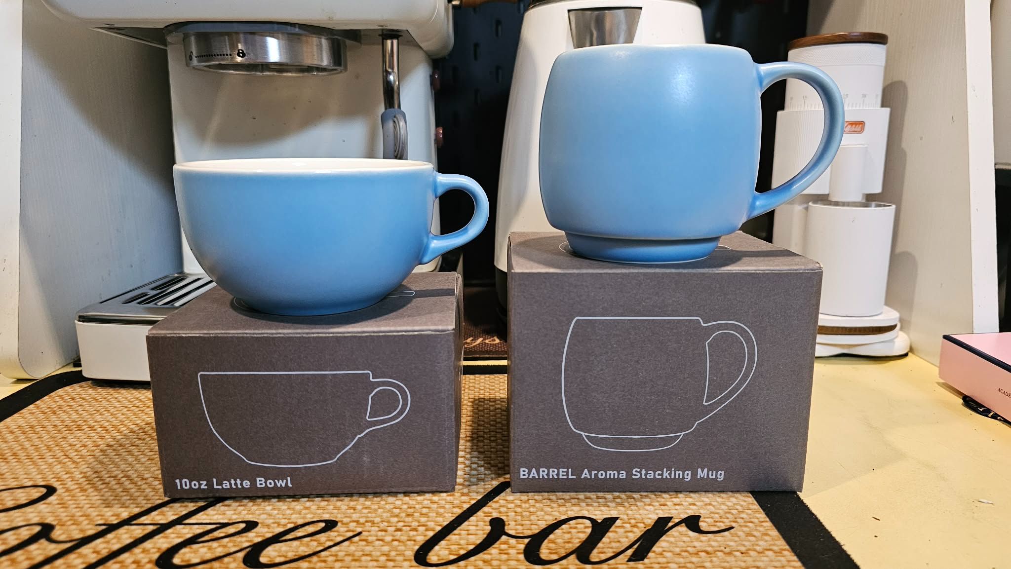 ORIGAMI 啞光藍  馬克杯 與 拿鐵杯