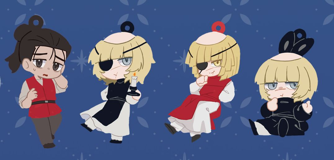 【地。】紅黑半透板材壓克力吊飾