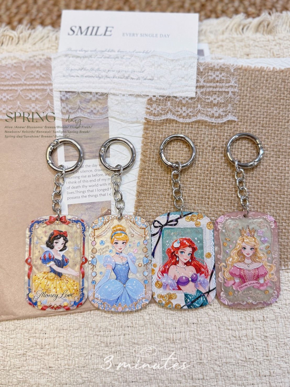 【現貨當日出貨】迪士尼_公主系列鑰匙圈｜絕版品｜包包吊飾｜送禮首選