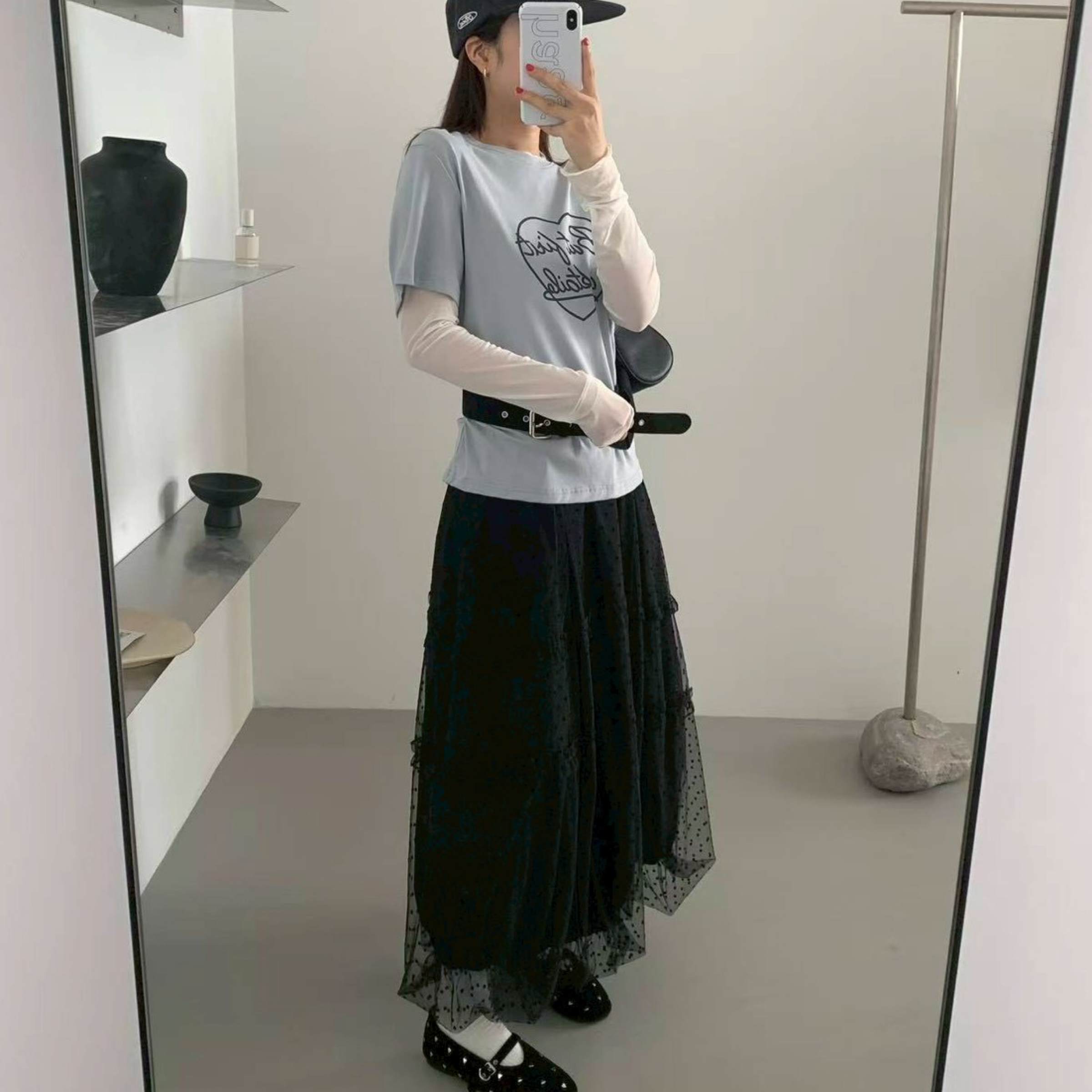 DDCT.預購/仙女薄紗點點裙