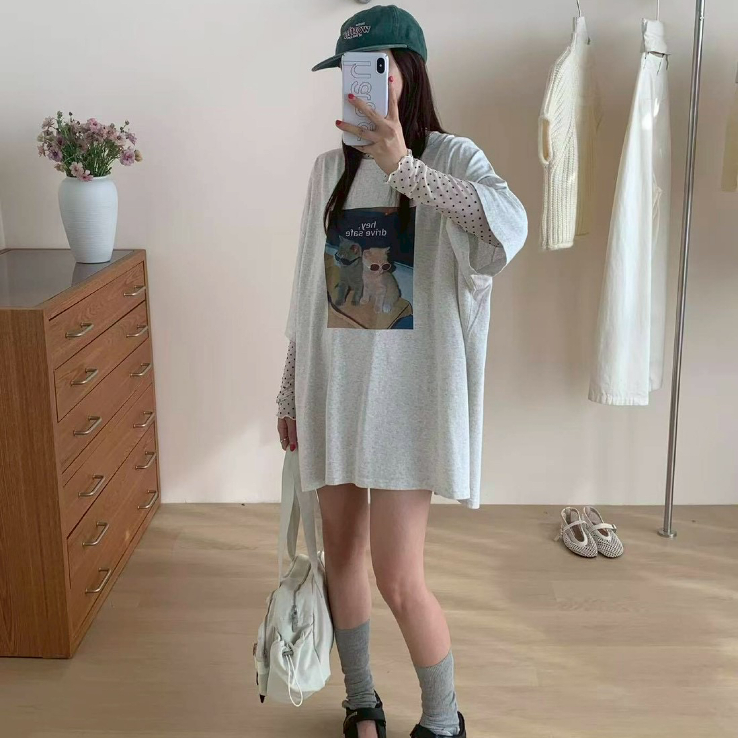 DDCT.預購/帥氣貓咪大學T