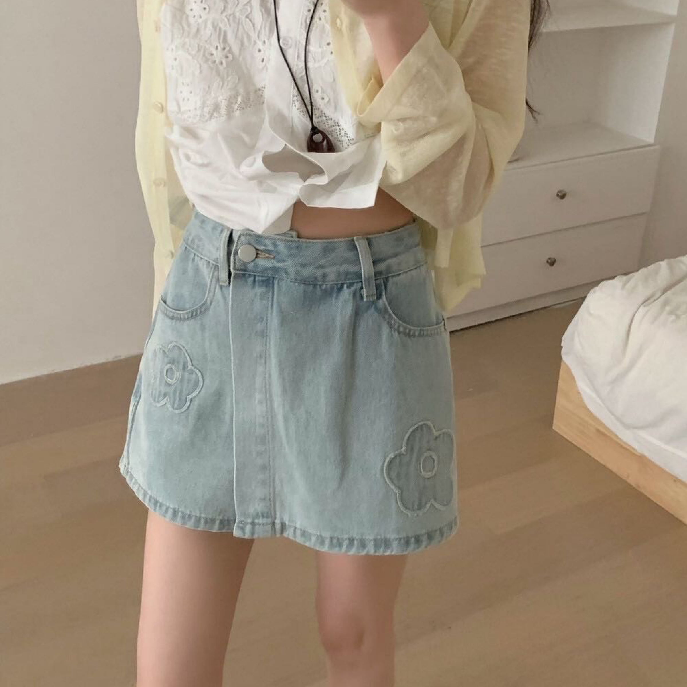 DDCT.預購/5-小花褲裙