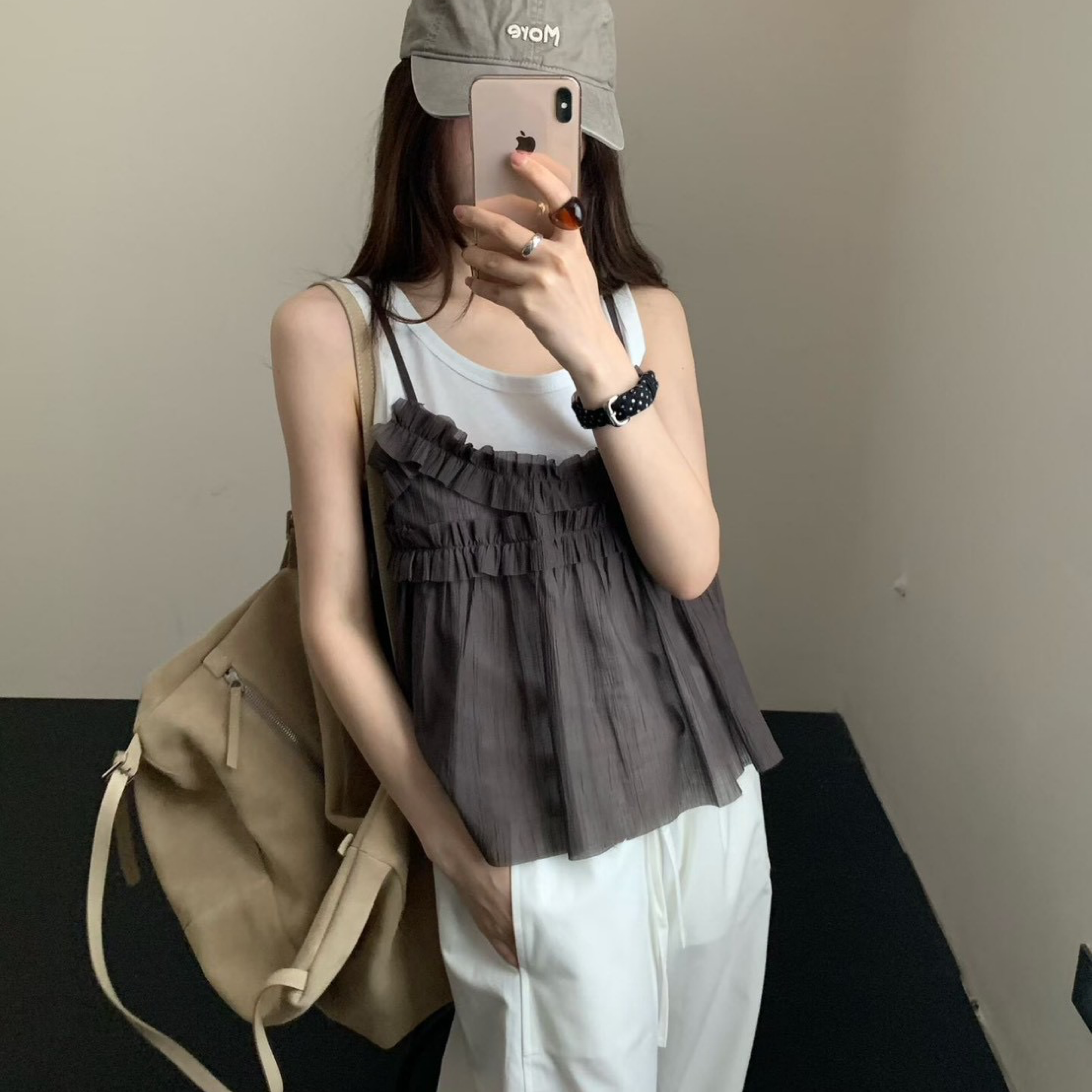 DDCT.預購/5-假兩件背心