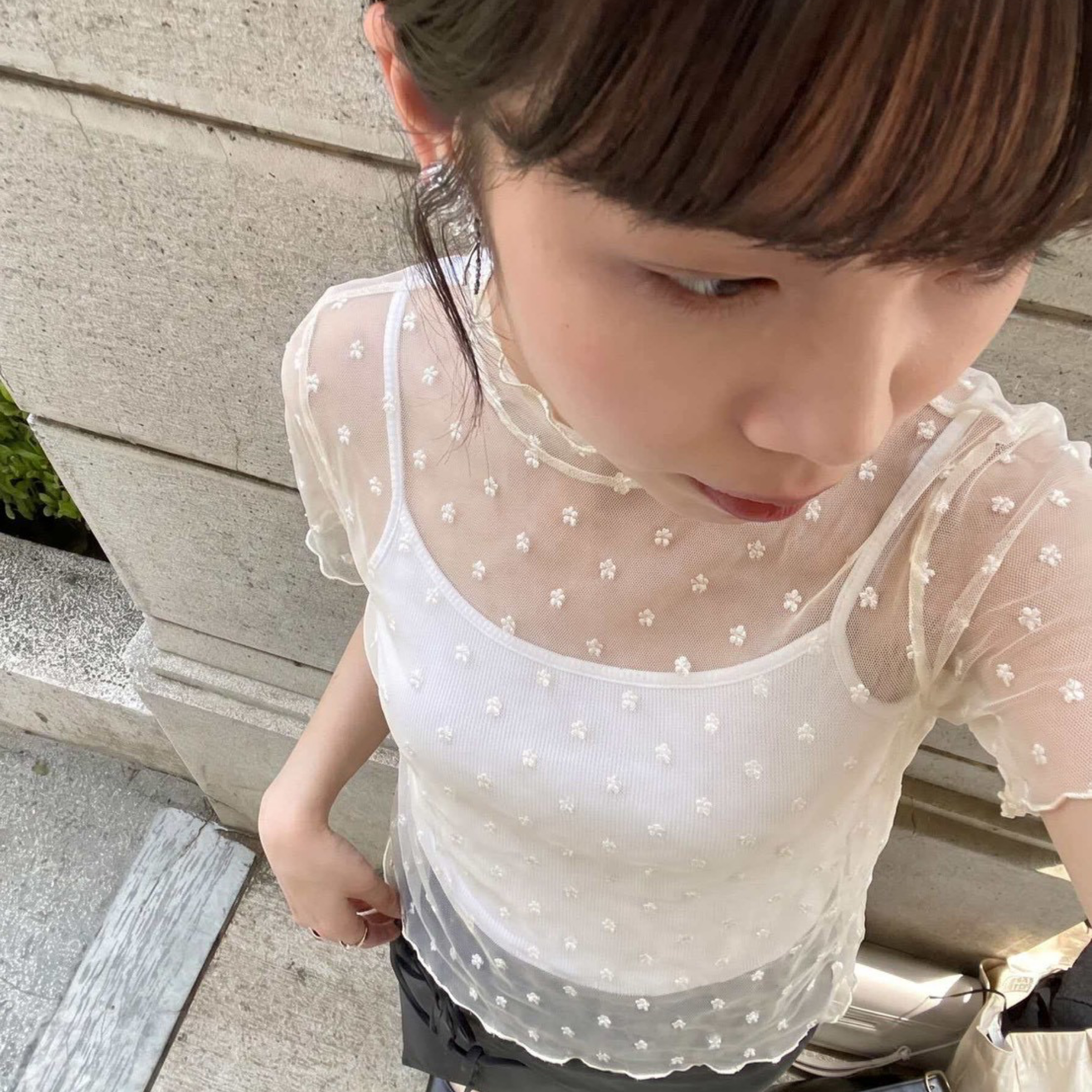 DDCT.預購/小花蕾絲上衣