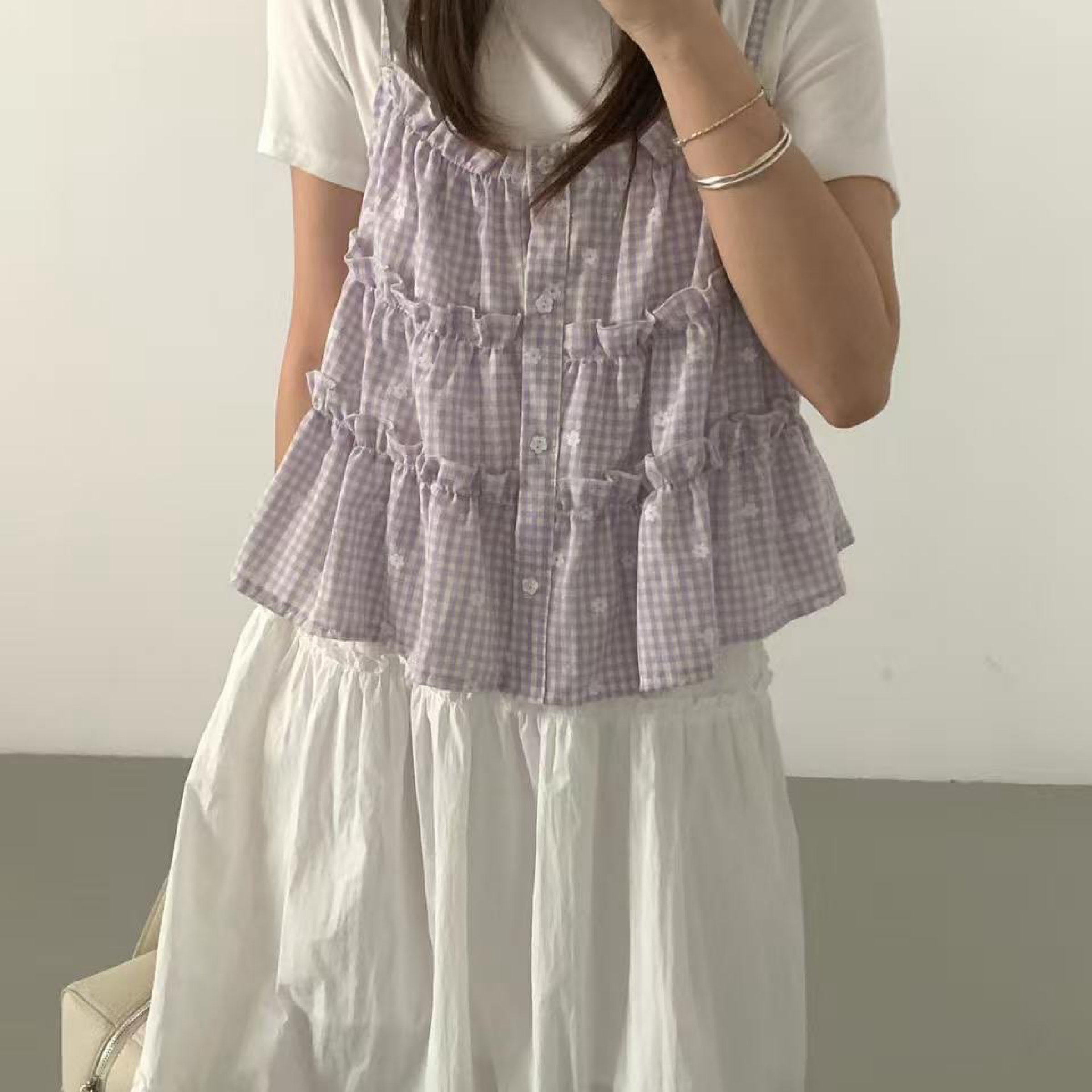 DDCT.預購/8-小花花格子背心