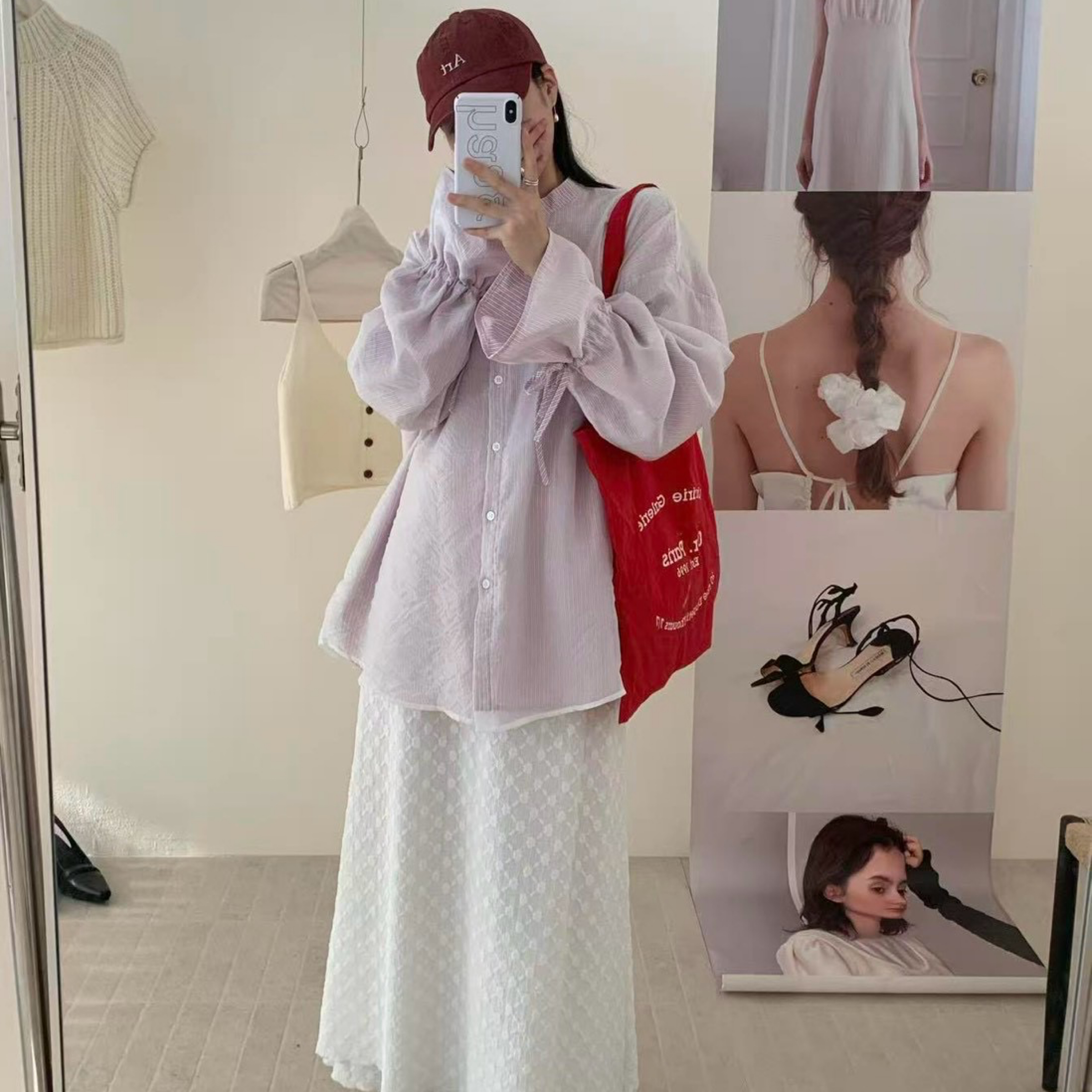 DDCT.預購/8-公主袖造型襯衫