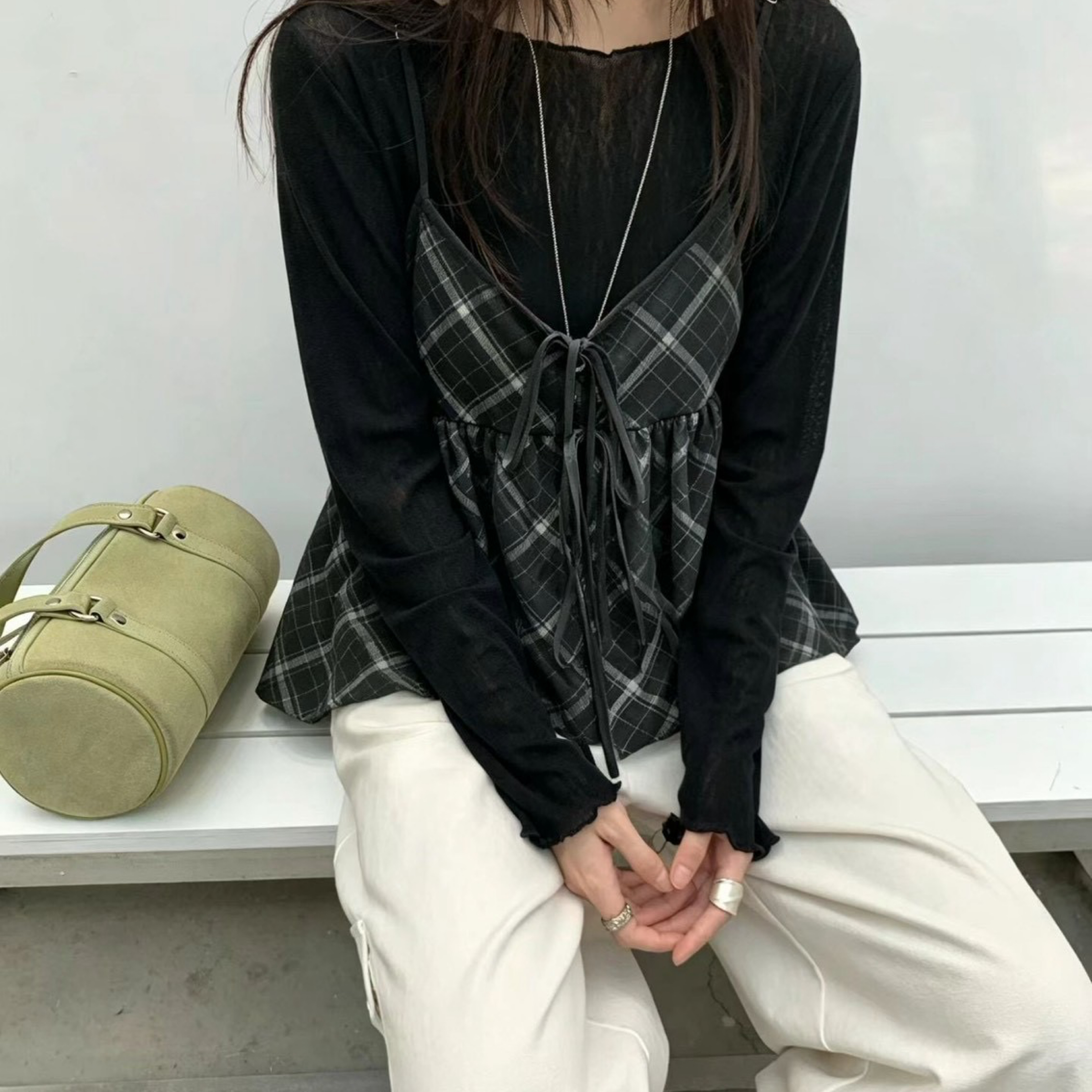 DDCT.預購/小姊姊線條背心