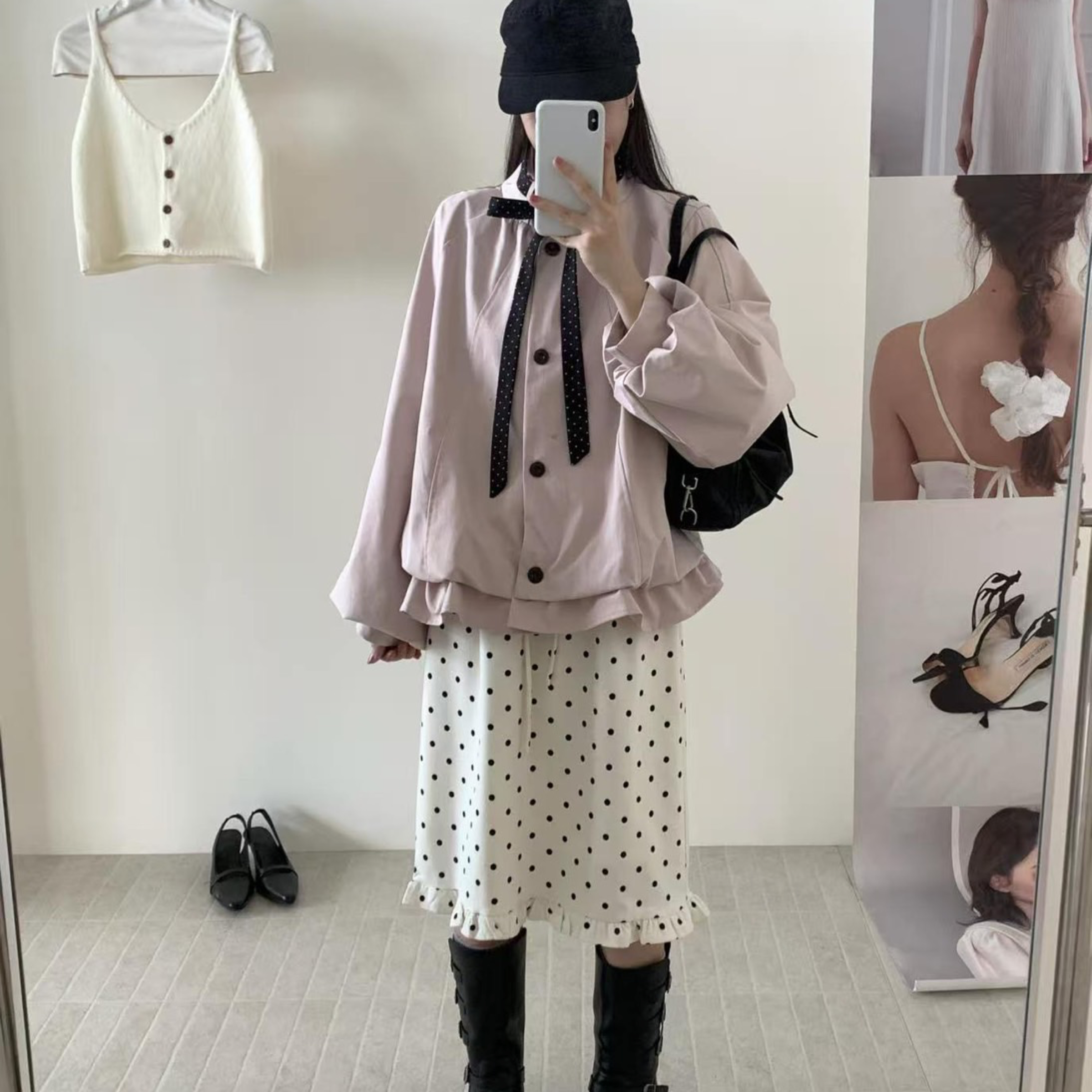 DDCT.預購/公主綁帶造型夾克