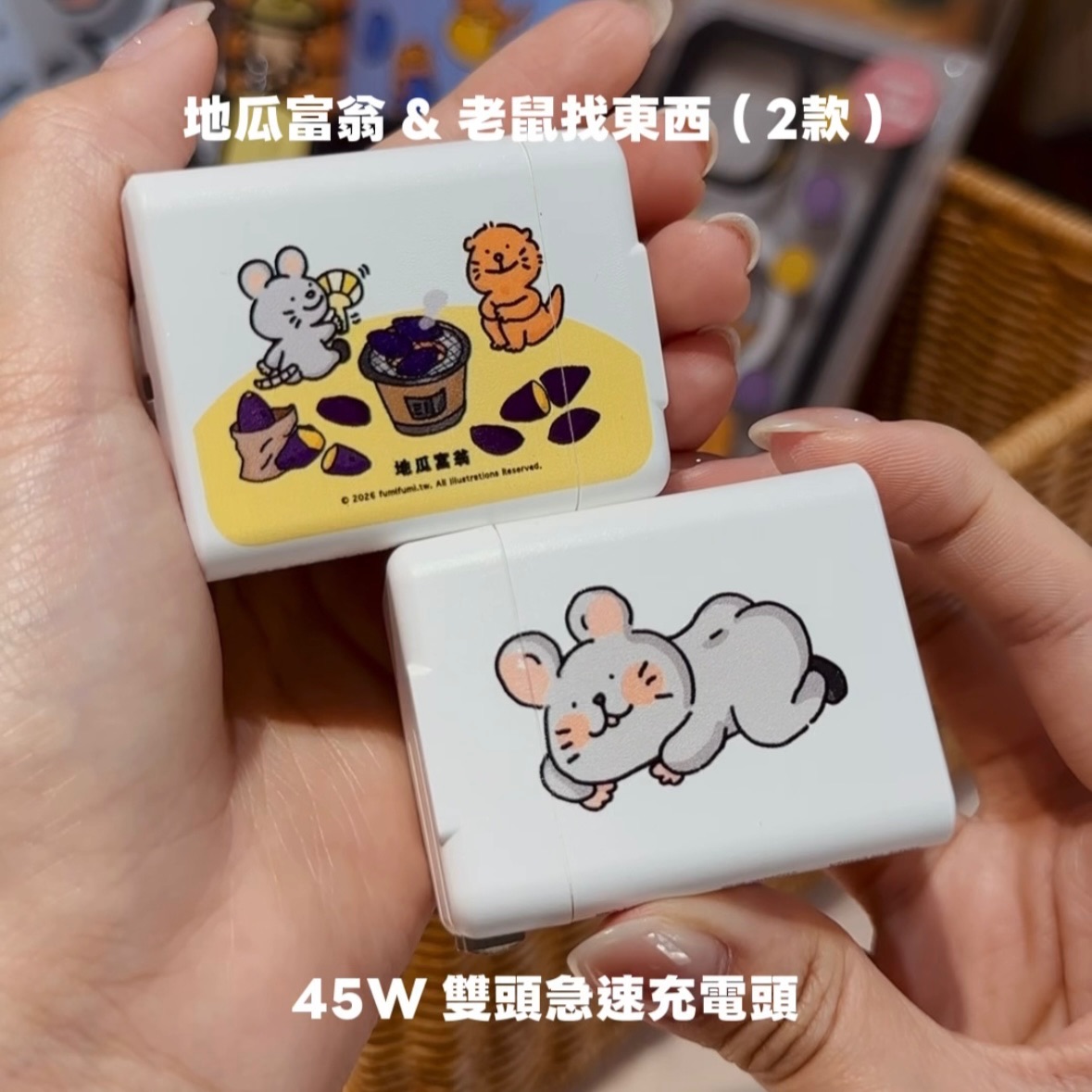 水獺柴柴聯名限量 | 45W雙孔急速充電頭