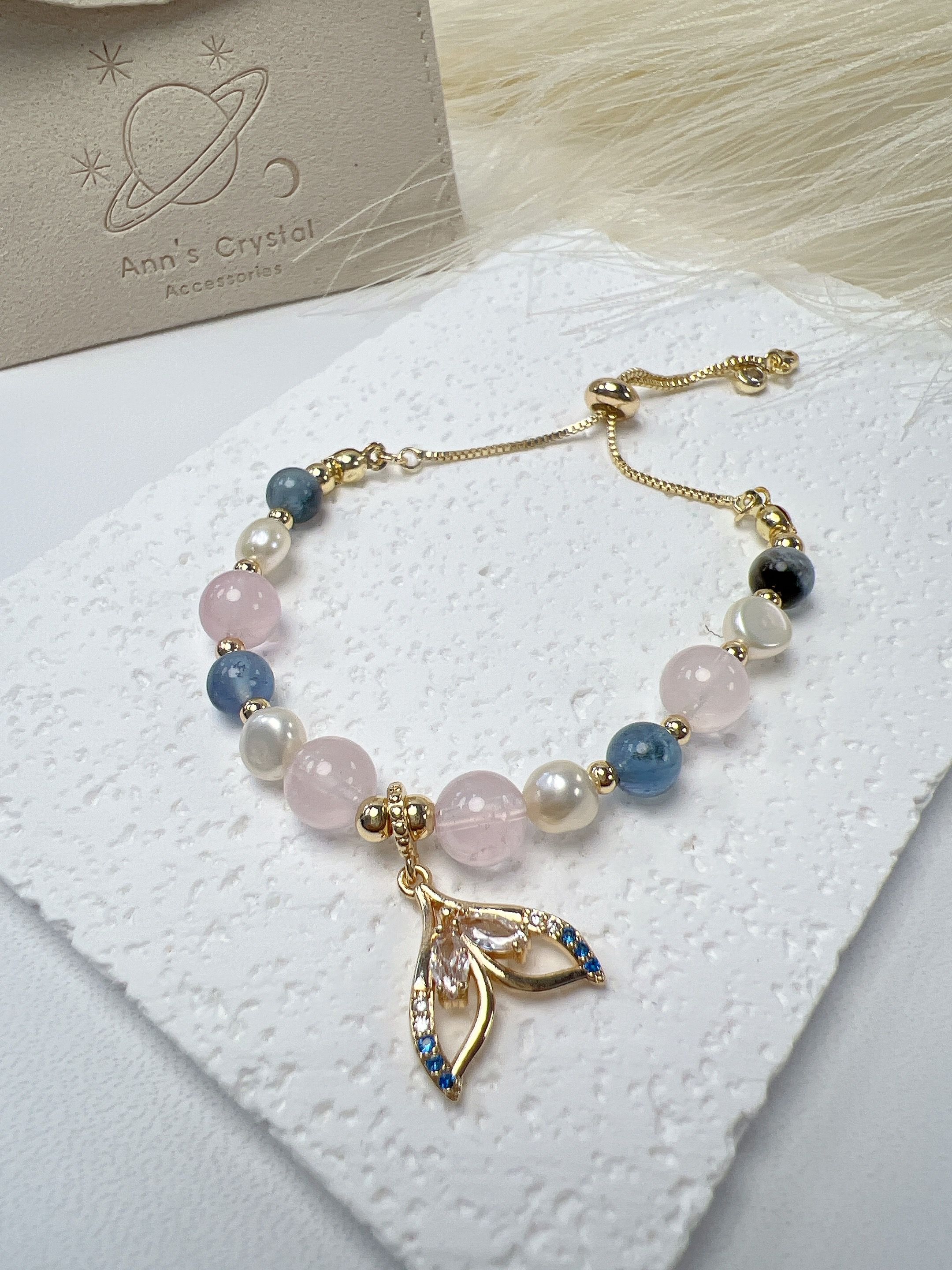 【Ann’s Crystal】人魚的星海 _ 水晶手鍊 _ 飾品編號 : A027