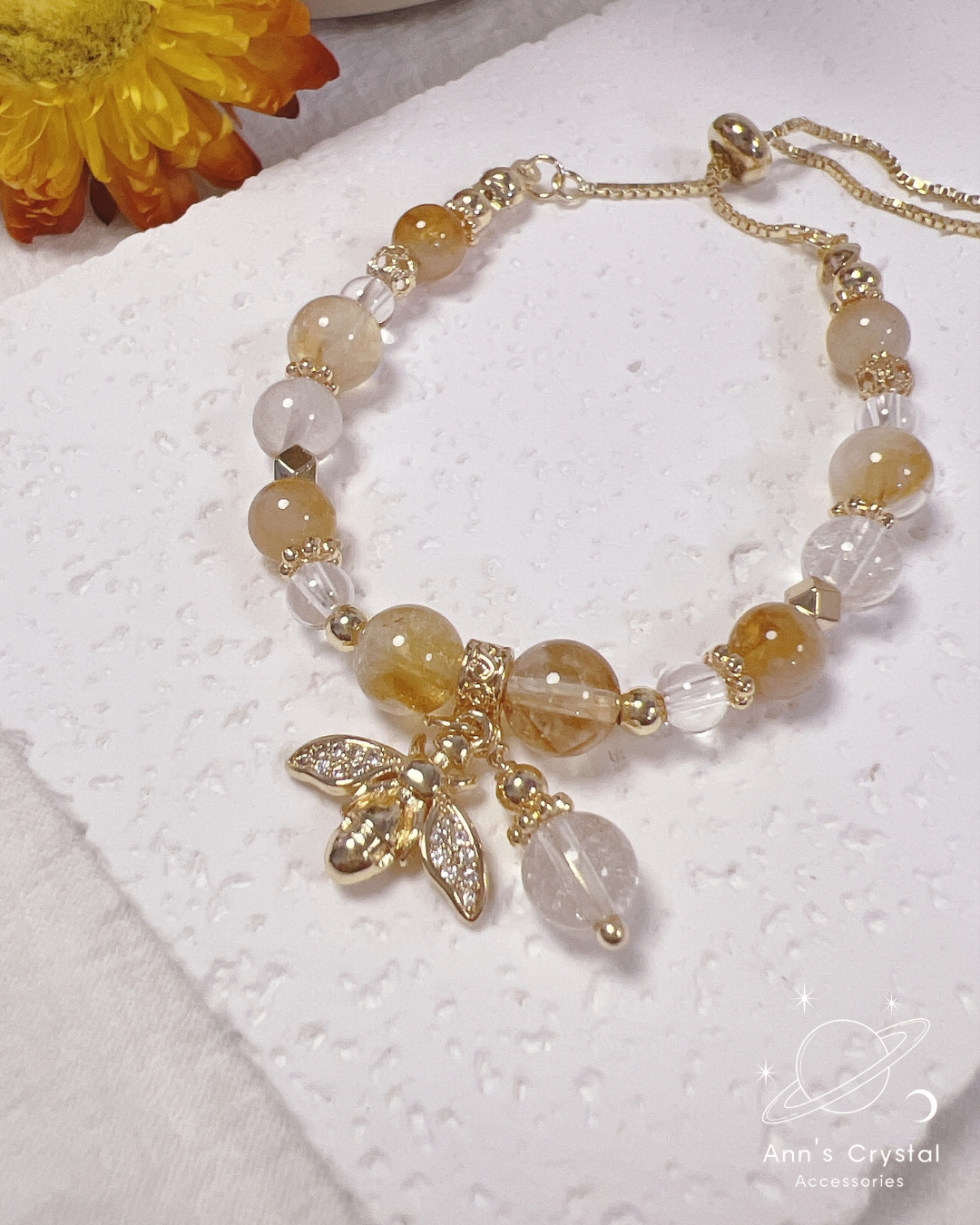 【Ann’s Crystal】蜜糖時光 _ 水晶手鍊 _ 飾品編號 : A031