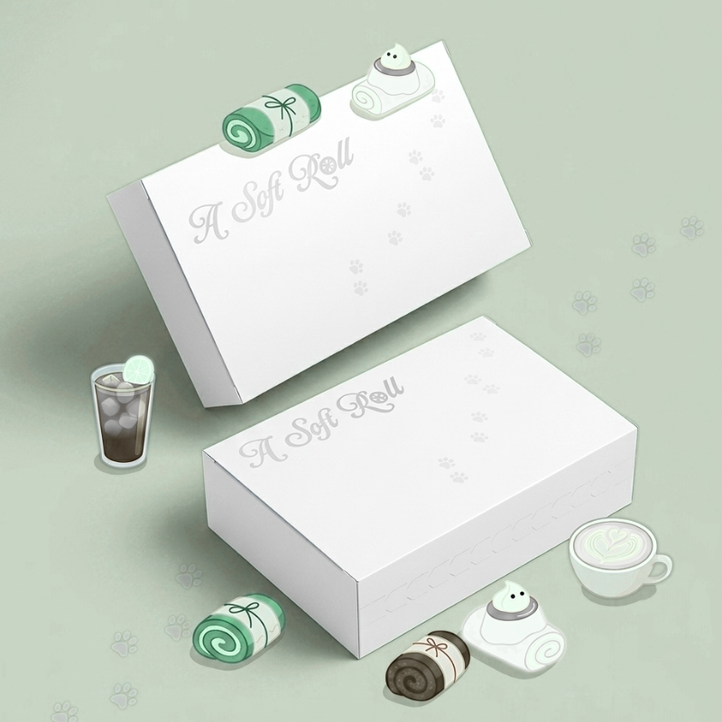 抹茶毛巾卷禮盒