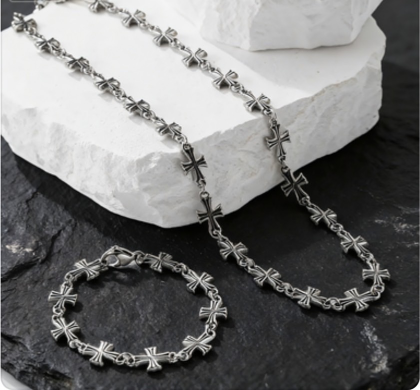 Tiny E  Plus Necklace