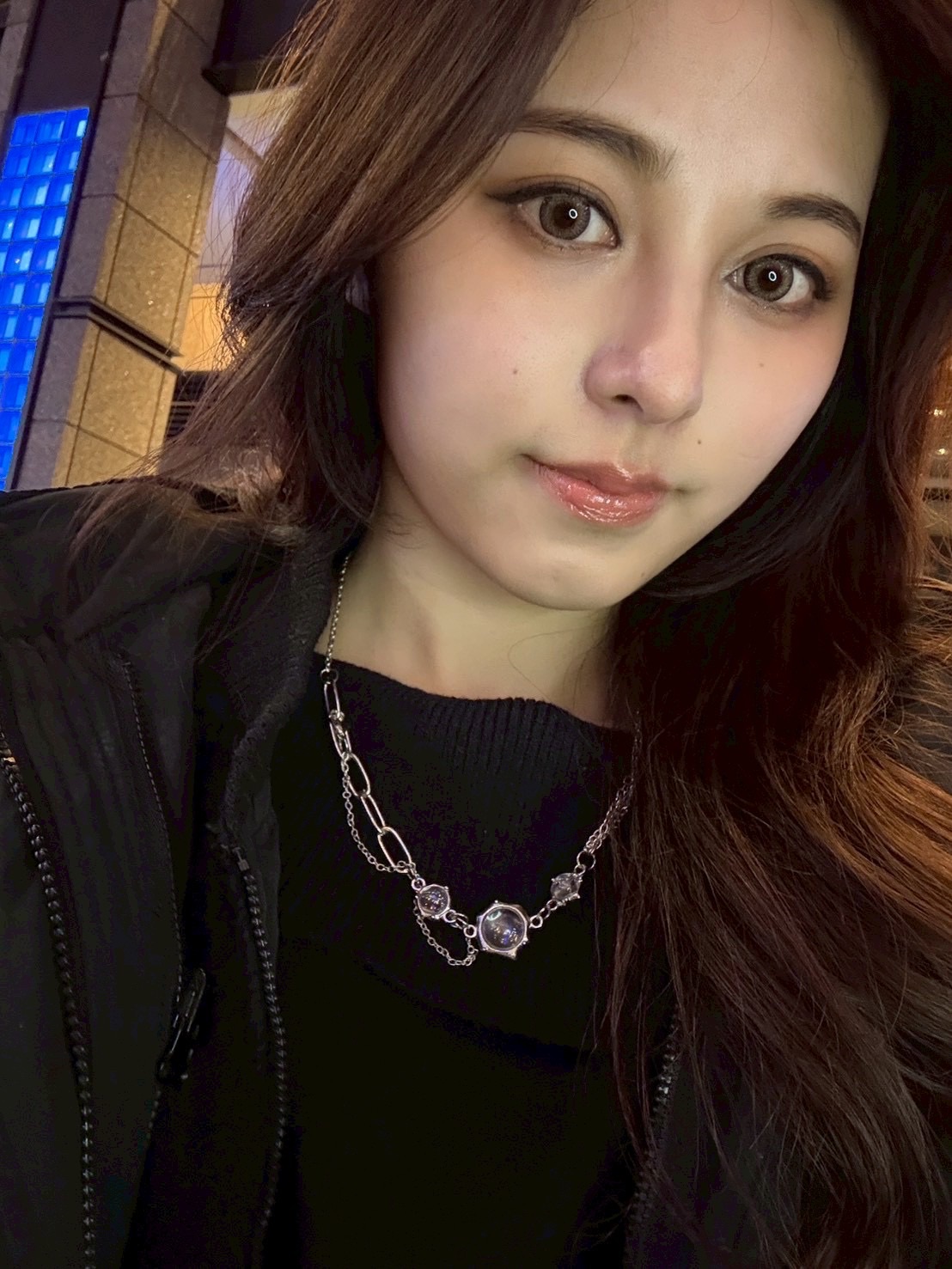 【戀人之石】解構式 礦石 鎖骨鏈不對稱拼接月光石鎖骨鏈