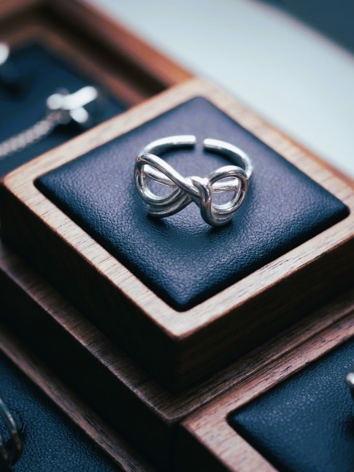 Infinity Knot｜無限交織 925 純銀開口戒