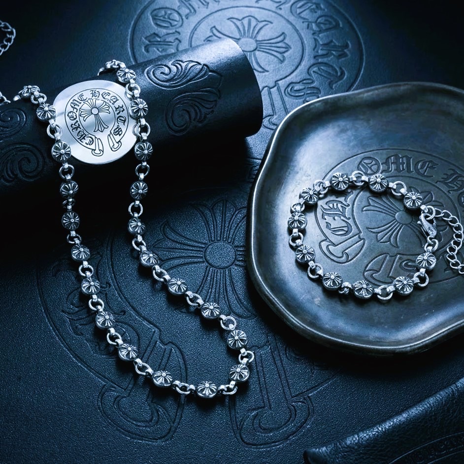 Gothic Floral Cross｜哥德十字花球系列項鍊與手鍊