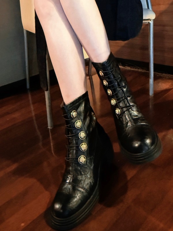 闆娘自留~精緻質感千金真皮靴（這雙穿上比例超好穿上立刻有感）