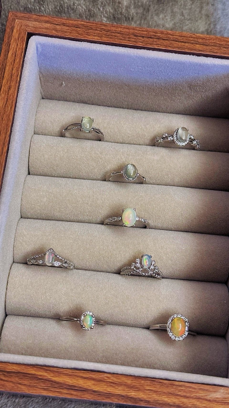 綠葡萄石 戒指 水晶戒指 輕珠寶