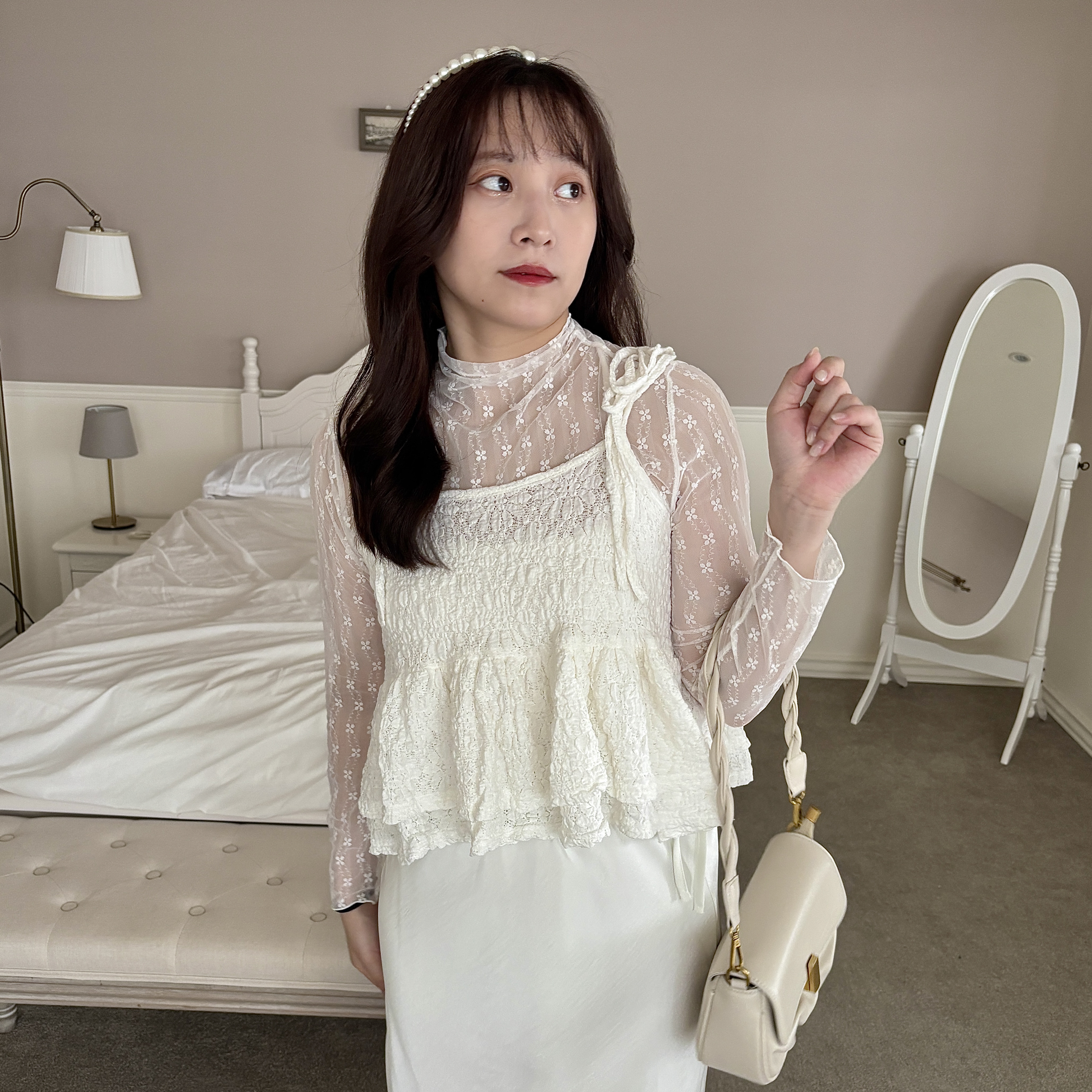 綁帶小背心#現貨黑/杏‼️