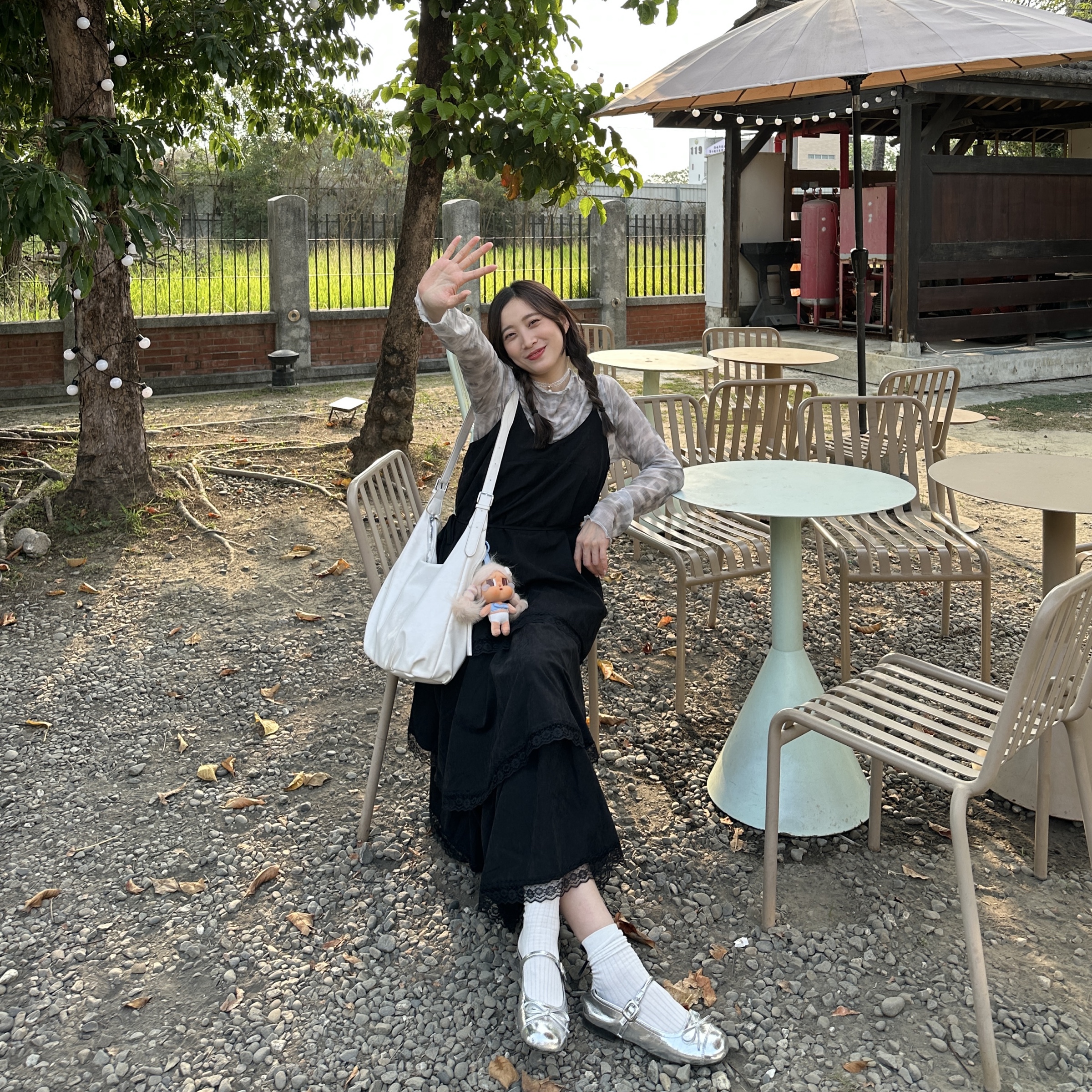 渡假風蛋糕長洋裝