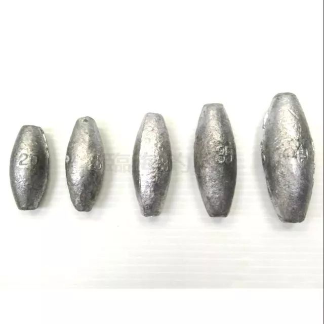 臨海釣具 24H營業 長鉛 規格：6錢～3.0兩 中通鉛 橢圓鉛 測水深鉛 沉底鉛 釣魚鉛 鉛