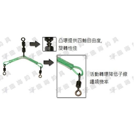 臨海釣具 24H營業/ 達輝 高速三叉A 高速三叉轉環 三叉轉環 三叉扁擔 子線分叉器 防纏天平 子線不易互相纏繞