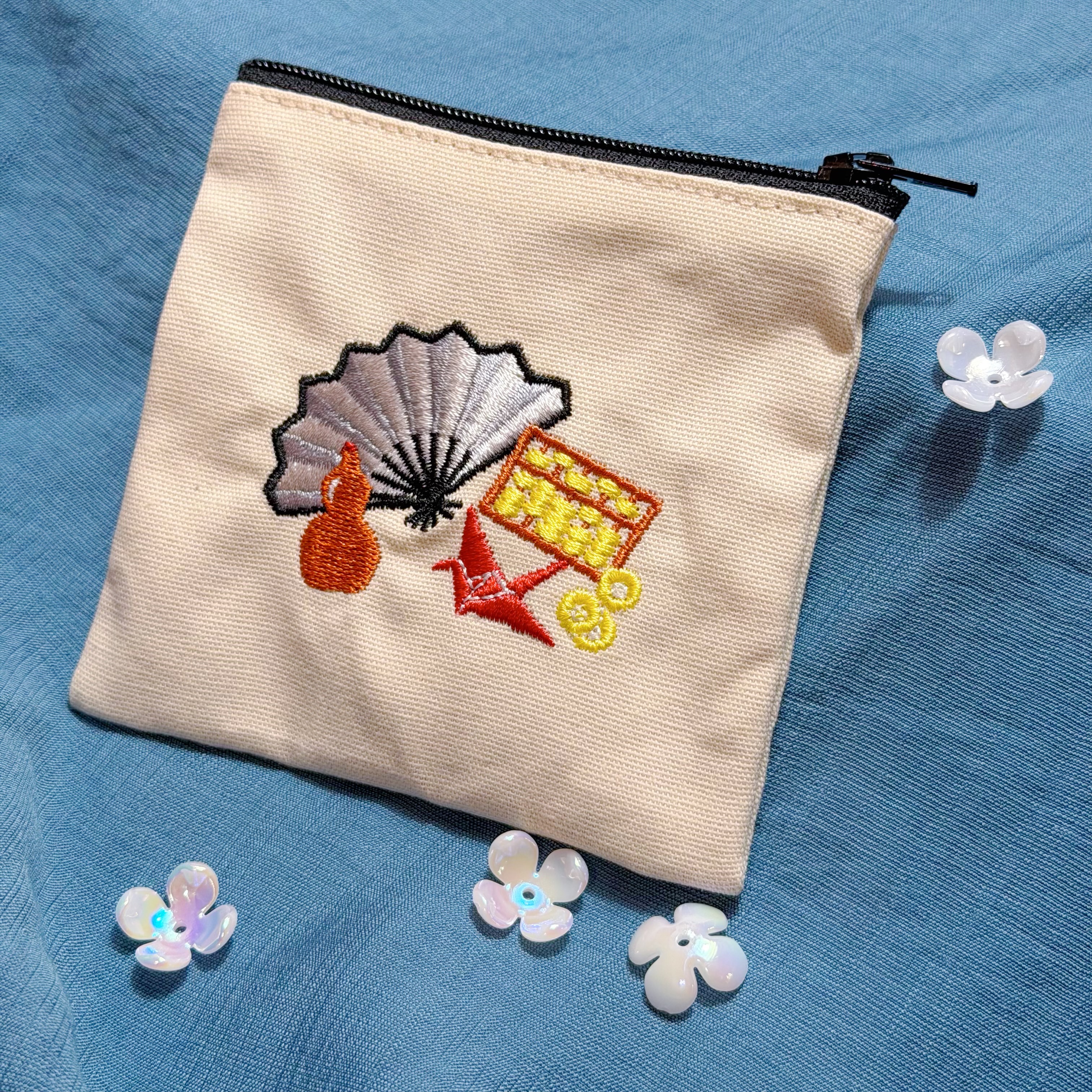 唐門意象刺繡零錢包