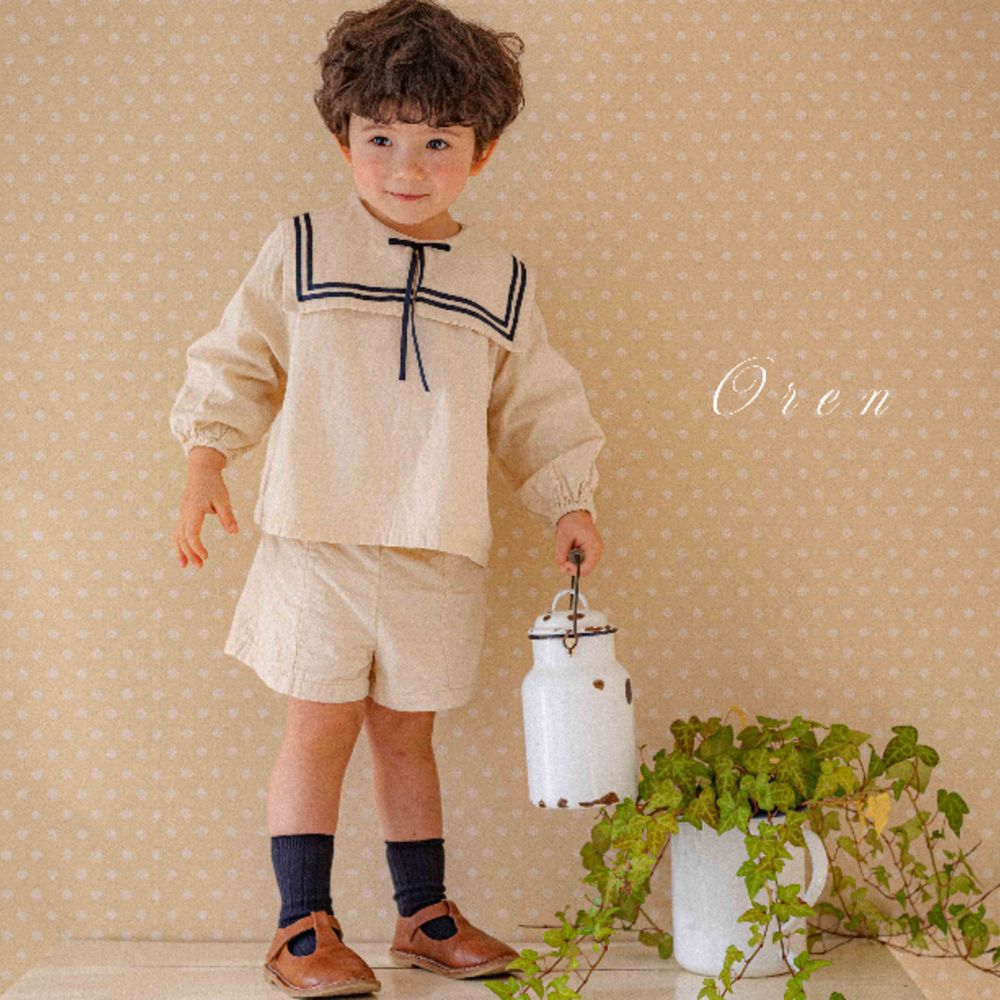 韓國童裝｜Oren海軍風童裝（多色可選）  📏 尺寸  S-M-L-XL