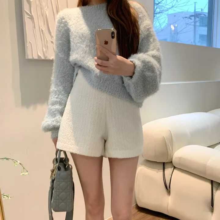 現貨｜𝑩𝑹𝑷 水貂毛感蓬鬆針織毛衣