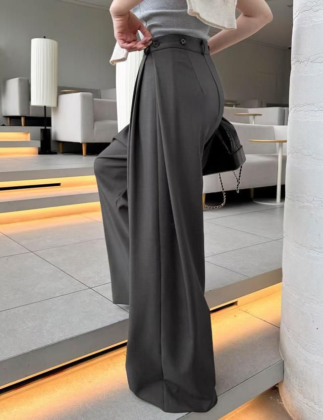 預購｜𝑩𝑹𝑷 側腰雙釦抓皺極致垂墜西裝褲