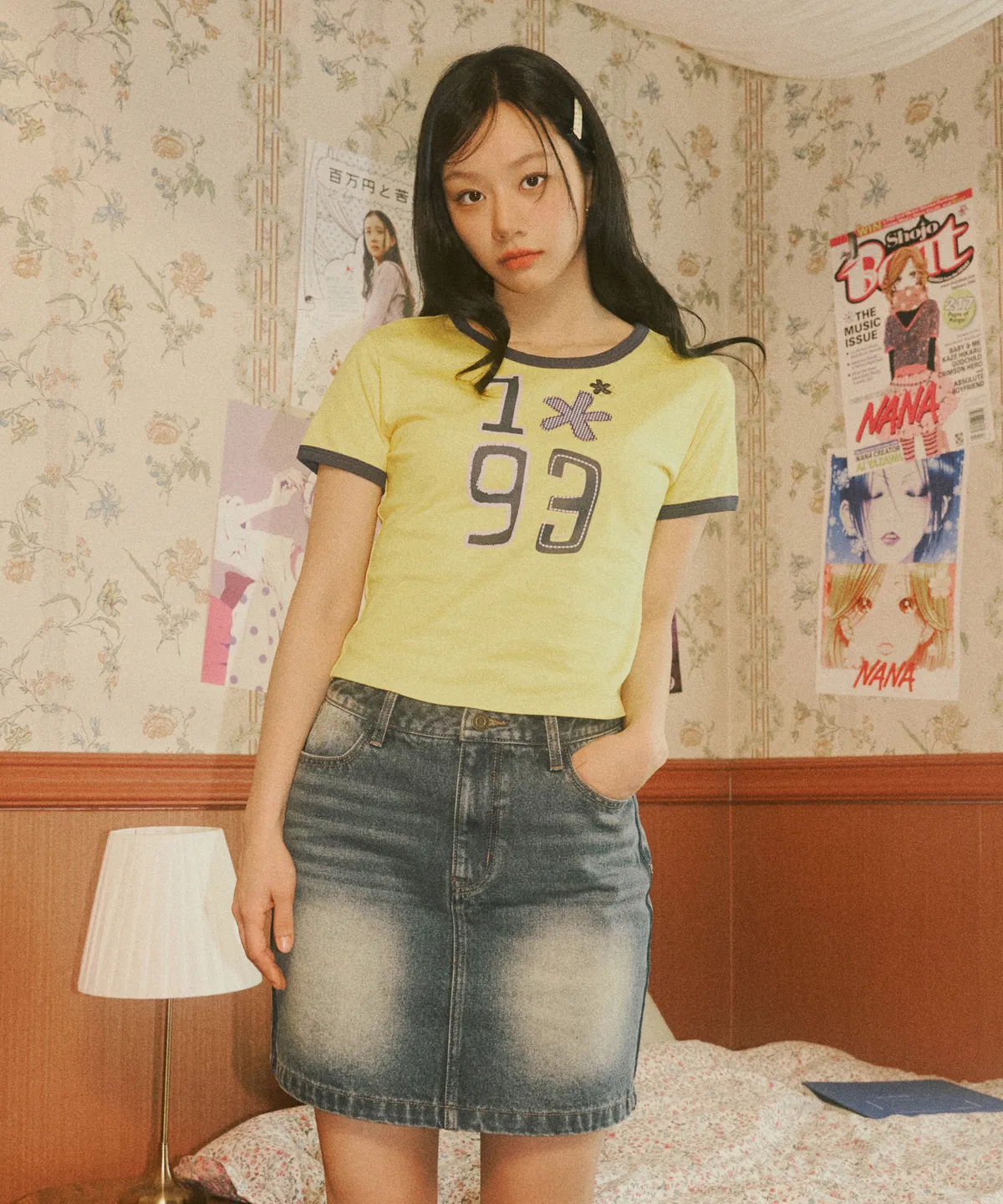1993studio X 惠利 W 1993 花朵短版 T-SHIRT