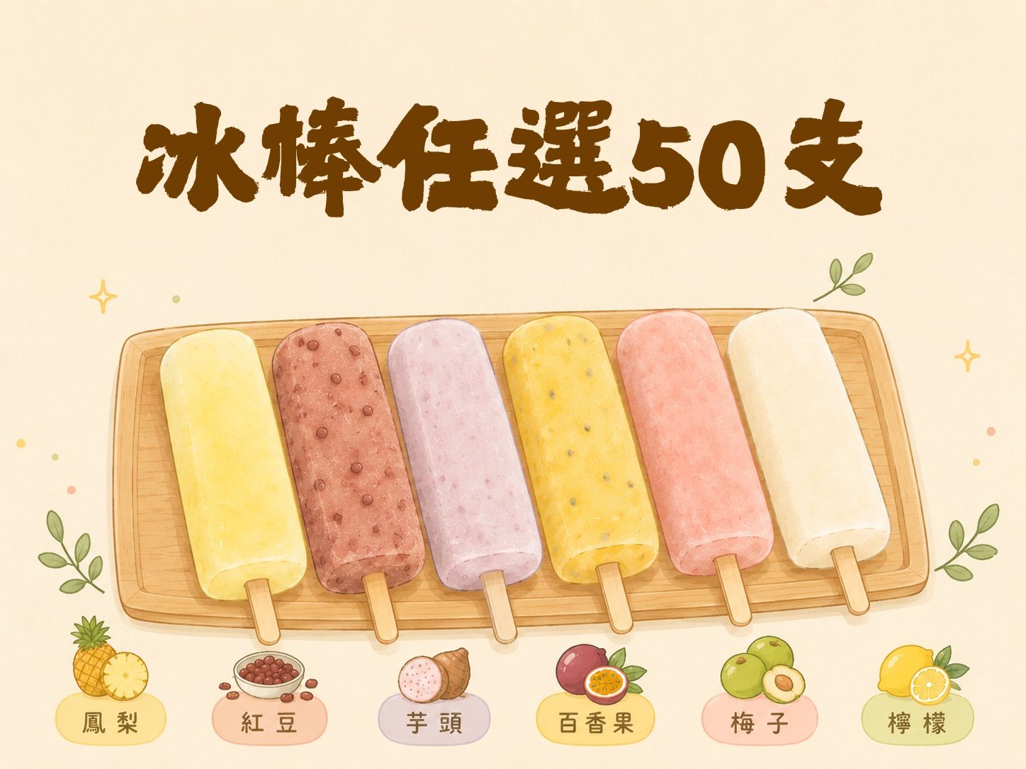 冰棒50支
