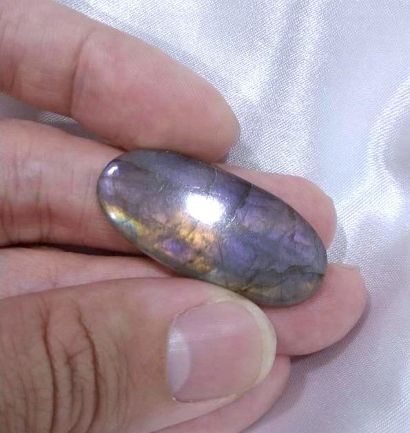 拉長石 出清 戒面 裸石 包邊 鑲嵌 水晶 礦石 編織 纏繞