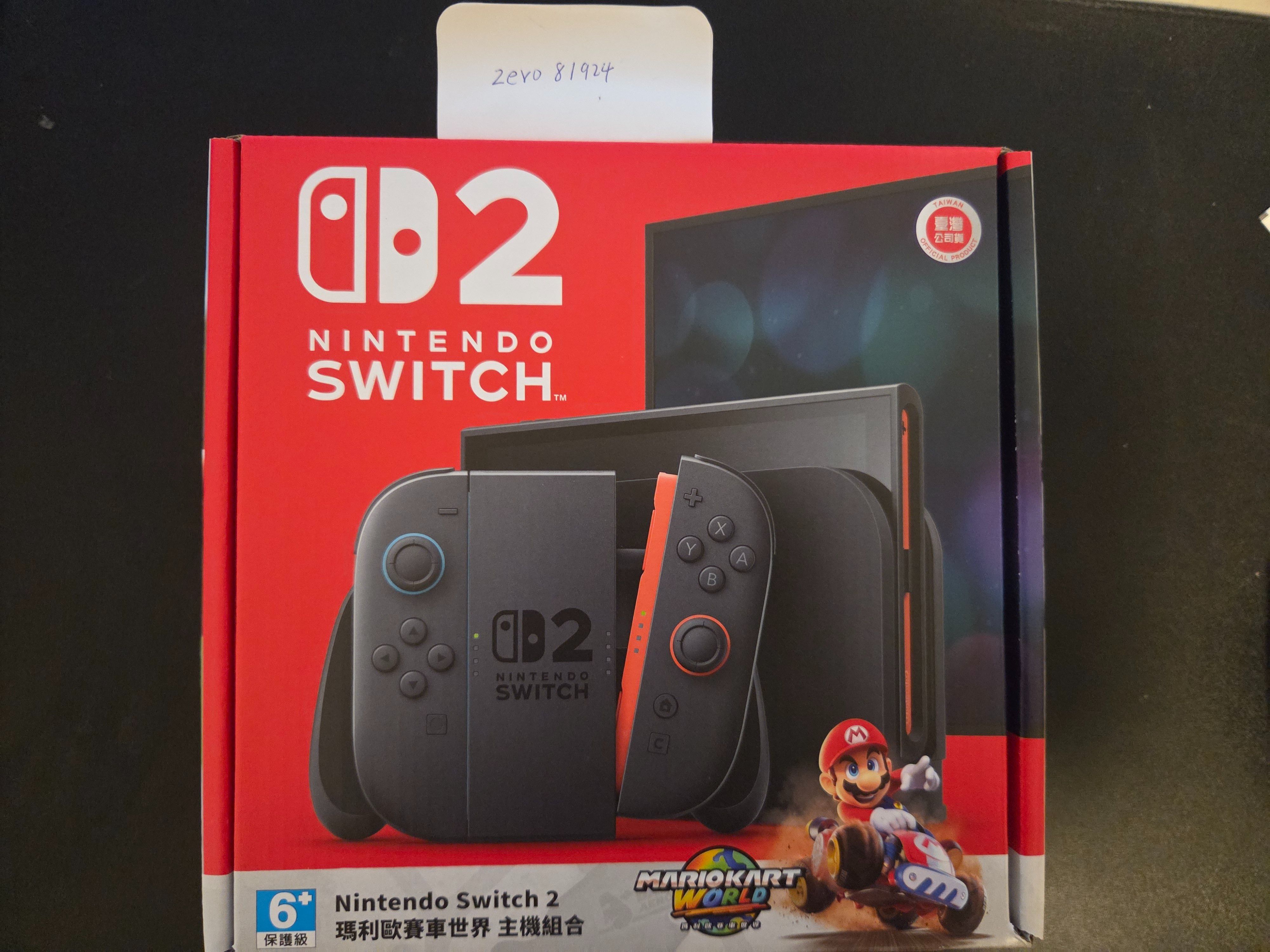 任天堂 switch 2 瑪利歐賽車同捆 switch 2 256GB 記憶卡