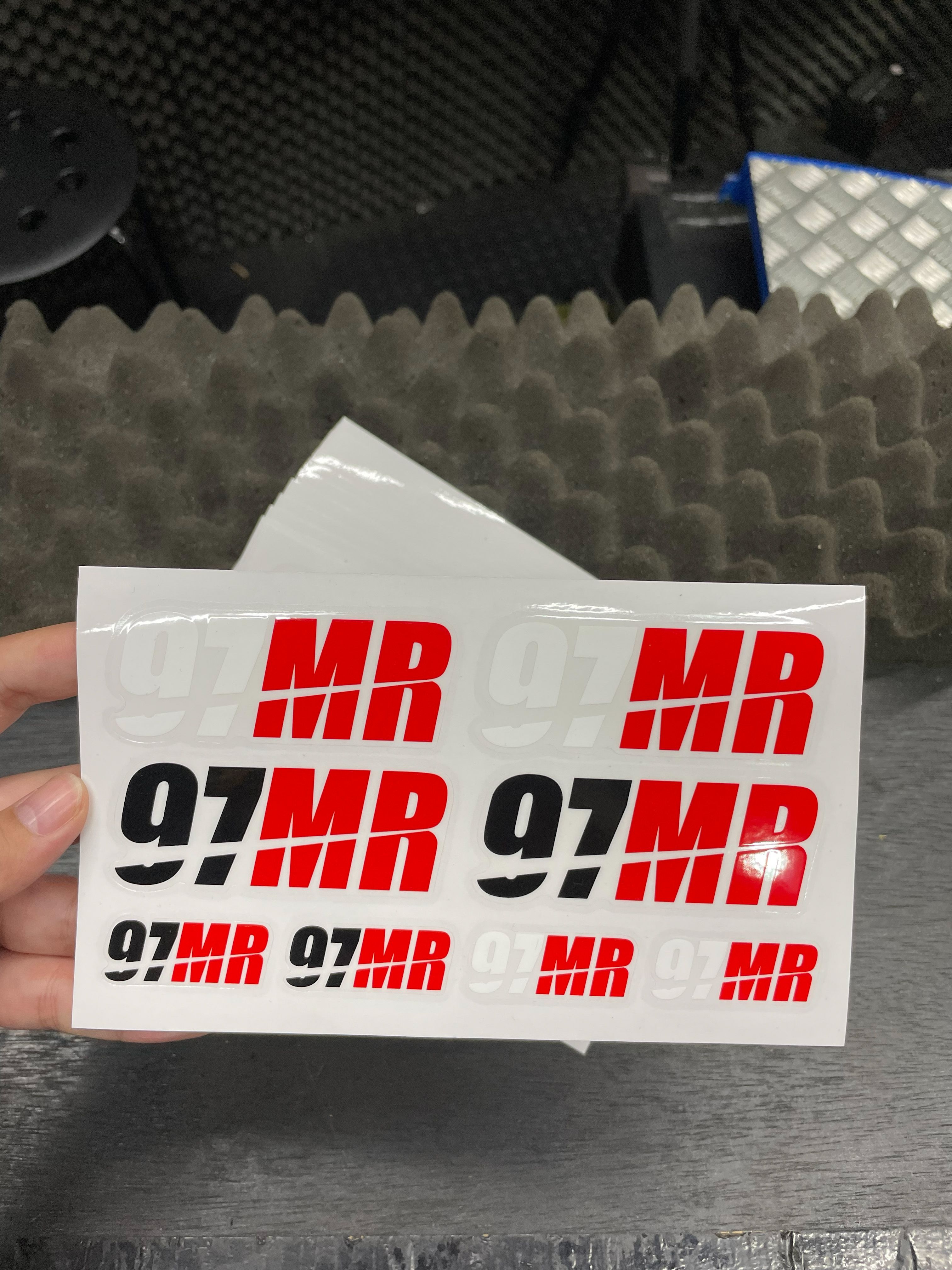97MR新版英文套貼（割字貼紙）