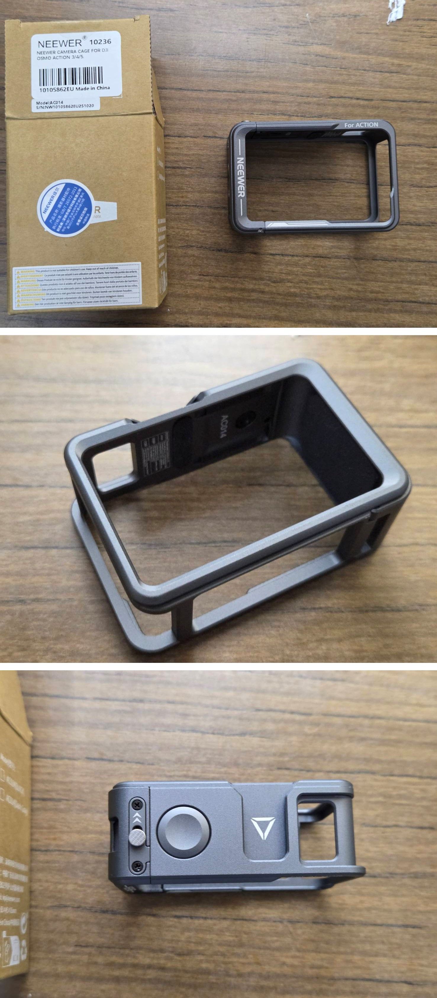 適用大疆DJI Action 5 Pro， 4， 3 金屬兔籠 [Neewer 紐爾]