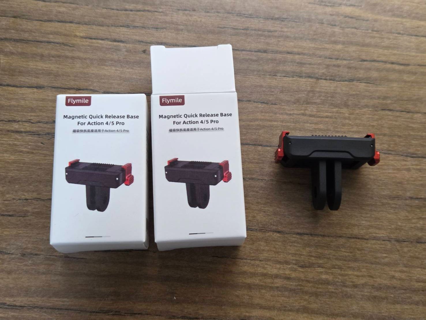 適用Osmo 360/nano/ Action 5 Pro， 4， 3磁吸快拆底座  固定兩爪（Flymile）