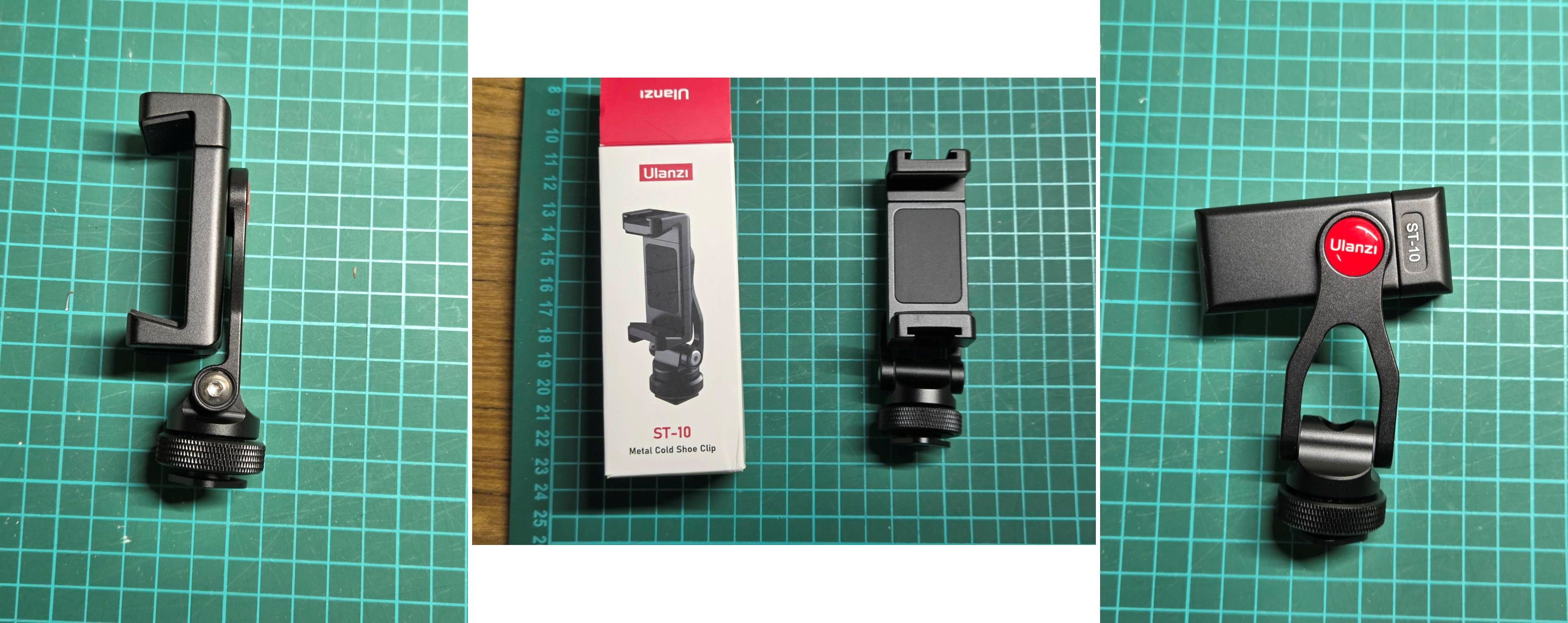 Ulanzi ST-10 鋁合金 可調角度 帶冷靴 手機夾