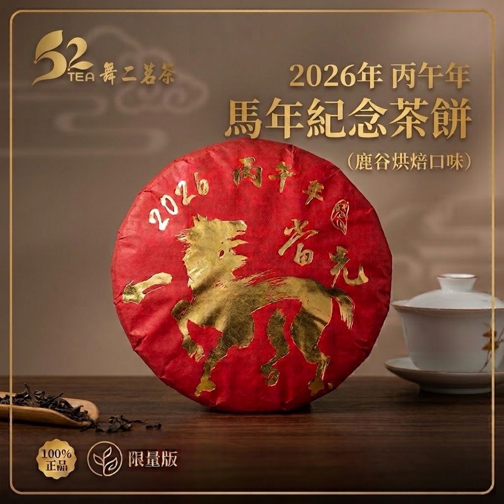 最新🔥2026馬🐎年 紀念茶餅（凍頂烏龍老茶餅）