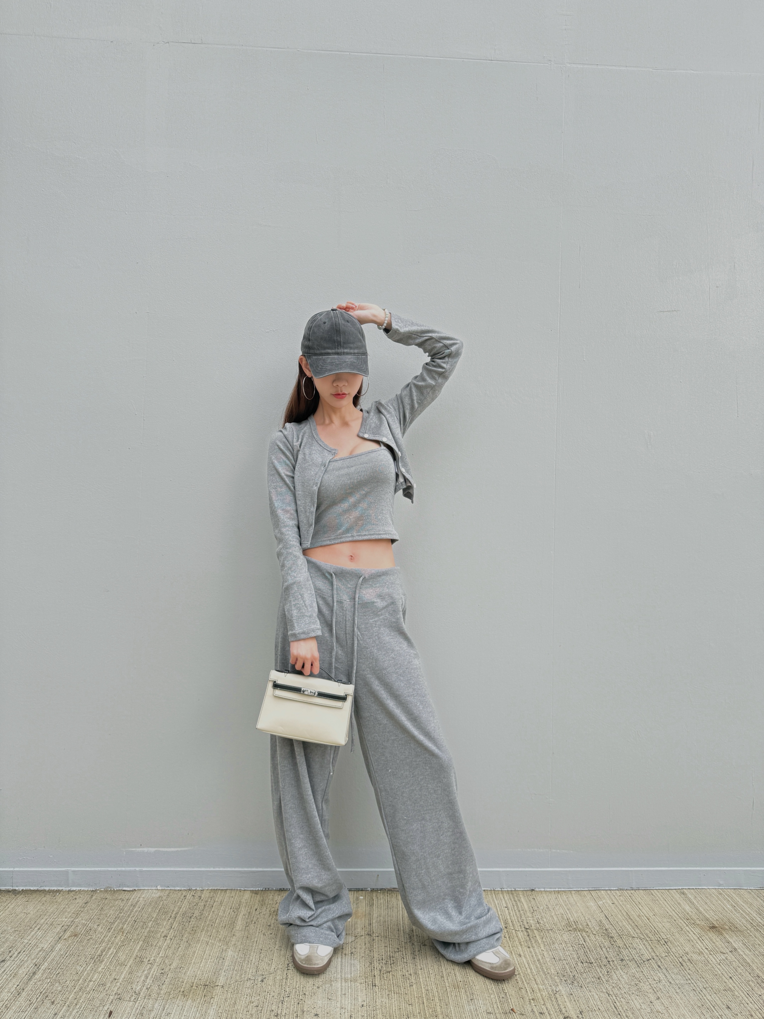 老錢風鬆弛感寬鬆運動套裝